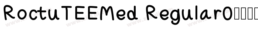 RoctuTEEMed Regular0字体转换